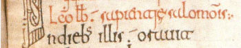 Fragmento de un Liber Commicus del siglo XI (León, Archivo de la Catedral)