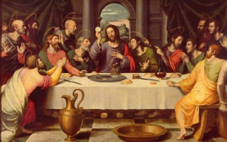 Jueves Santo. ("La última Cena". Juan de Juanes, Museo del Prado (s. XVI))
