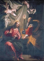 Lunes Santo. ("Nicodemo visita a Jesús". Iglesia de Santa María del Castillo (Olmedo), Gregorio Martínez (1547-1598))