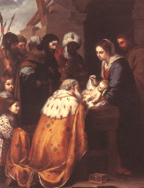 Misa de la Aparición. ("La adoración de los Magos", Bartolomé Esteban Murillo; 1655-60. Museo de Arte de Toledo-Ohio.)