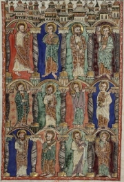 Misa Común de un Apóstol ("Apóstoles", Beato de Liébana, fol. 13, s. XIII. Biblioteca Nacional de Francia)
