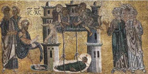 Domingo XII de Cotidiano. ("La curación del paralítico de Cafarnaum "Basílica de San Marcos, Venecia)