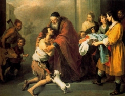 Domingo XVI de Cotidiano. ("El retorno del hijo pródigo" Bartolomé Esteban P. Murillo. National Gallery de Washington, 1667-1670)