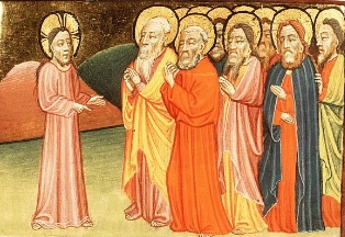 Domingo XVII de Cotidiano. ("Cristo enseñando a sus discípulos", Alexander Master, 1430. Biblioteca Nacional de Holanda, La Haya)
