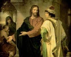 Domingo IX de Cotidiano. ("Jesús y el joven rico" Heinrich Hofmann, 1889. Iglesia de Riverside, Nueva York)