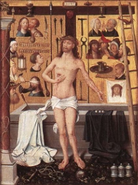 Domingo XXV de Cotidiano. ("Arma Christi. Tríptico del abad Antonio" Goswin van der Weyden. Museo de Bellas Artes de Amberes, 1507)