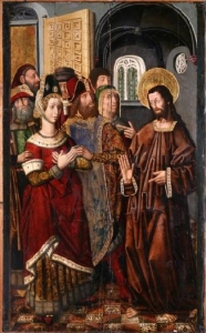 Viernes III de Cuaresma. ("La mujer ad�ltera", 1470 [ca]-1490. Miguel Jiménez. Museo de Huesca.)