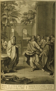 Miércoles IV de Cuaresma. ("Israel demanda un rey ante Samuel", J. Winter, 1728)