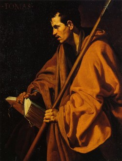 Misa de santo Tom�s. ("Santo Tom�s", Diego de Silva y Vel�zquez, 1618-1620. Cartuja de Sevilla, hoy en el Museo de Bellas Artes de Orleans)