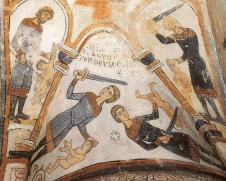 Misa del Martirio de los Niños ("El Martirio de los Niños" An�nimo, siglo XII, Pante�n Real de la Colegiata de San Isidoro. León)