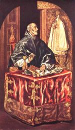 Misa de san Ildefonso. "San Ildefonso" (El Greco, 1603-1605. Illescas, Hospital de la Caridad)