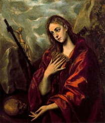 Misa de Sta María Magdalena, confesora ("Maria Magdalena penitente". El Greco, 1587-1596. Museo del Cau Ferrat, Sitges)