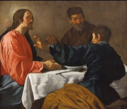 Martes de Pascua. ("La Cena de Ema�s", Diego Vel�zquez, Museo Metropolitano de Arte de N. York, s. XVII)
