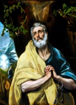Domingo IV de Pascua. ("L�grimas de S. Pedro". El Greco. Museo del Greco, 1587-1620)