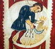 Julio. Calendario mural del Pante�n Real de la Colegiata de San Isidoro (León). Primer tercio del siglo XII.